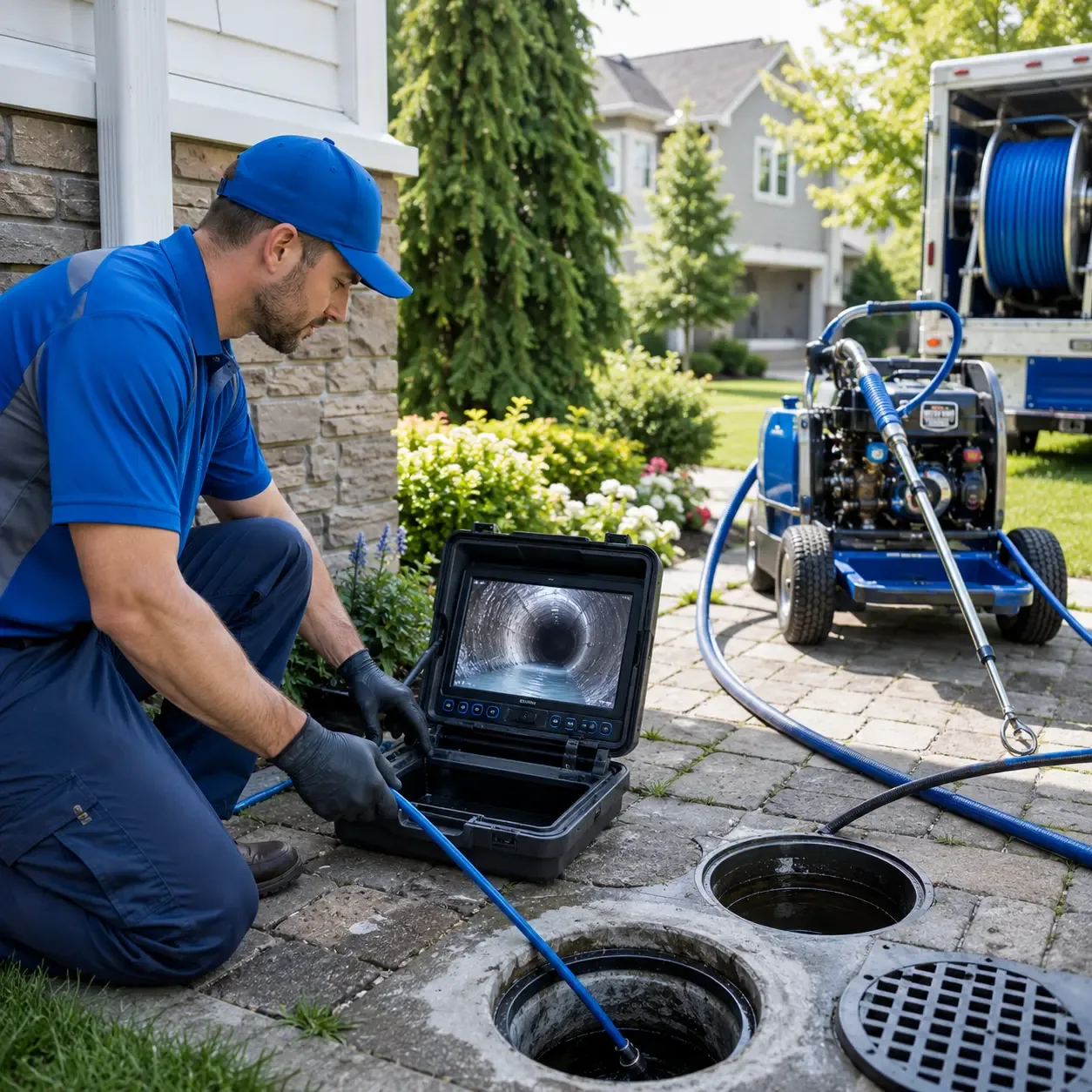 Outdoor drain cleaning professionals serving Stow, NY
